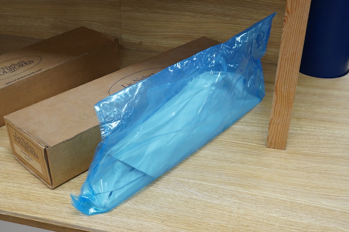 A Lie-Nielsen Toolworks wood working Jointer Plane (L-N7), in the original card box